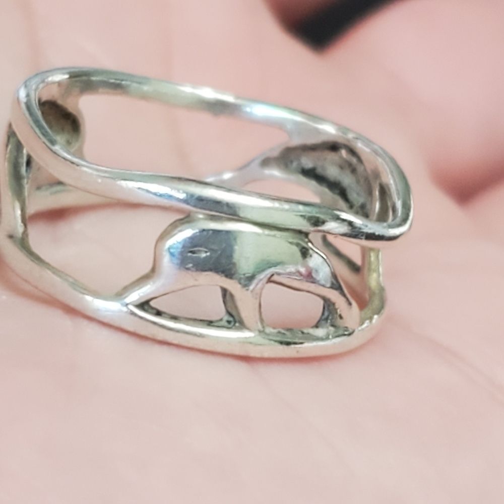 Marsala Company sterling silver dolphin ring size 8.5